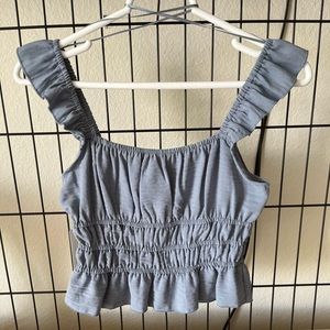 Powder Blue crop top